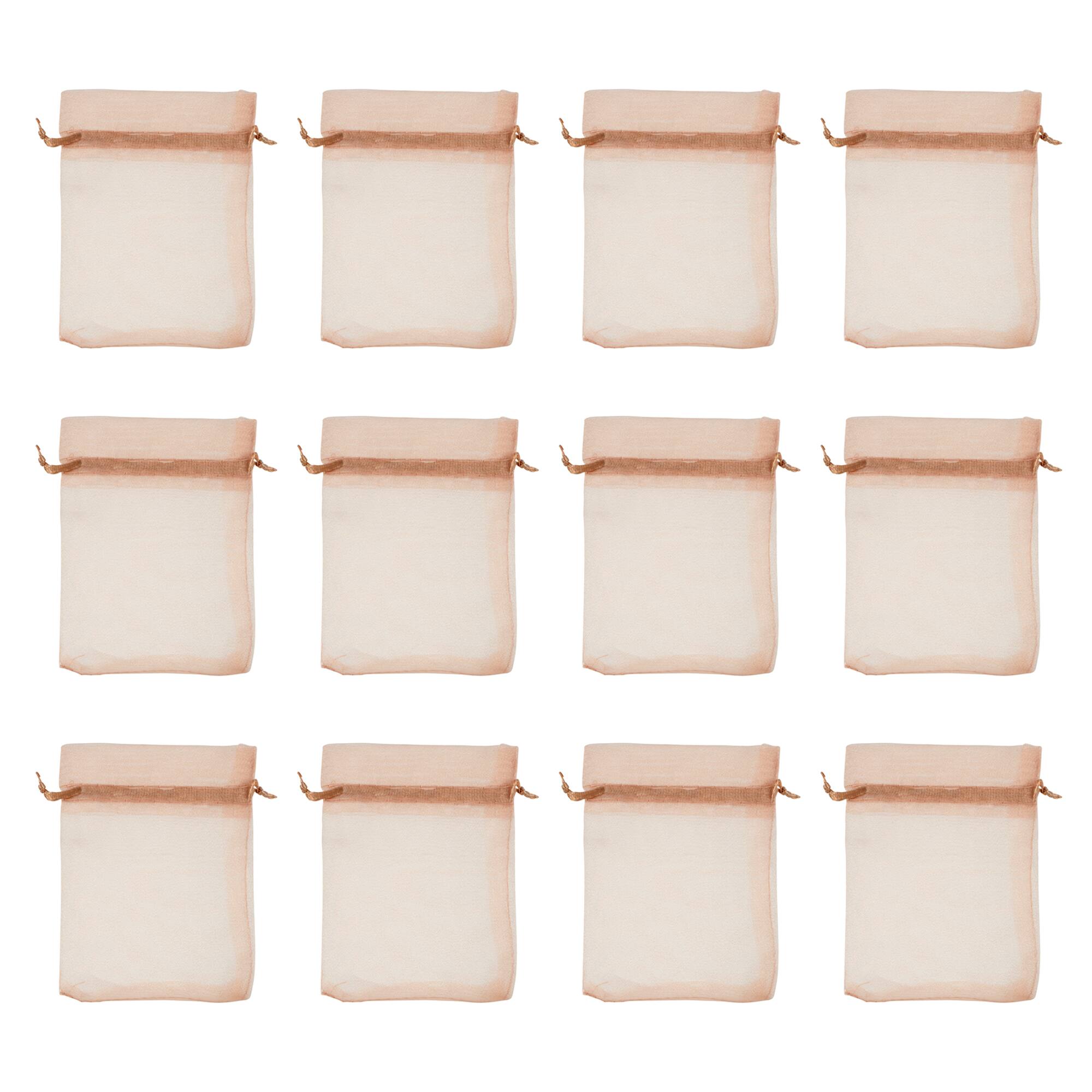 3" x 4" Gold Organza Favor Bags, 12ct. by Celebrate It™